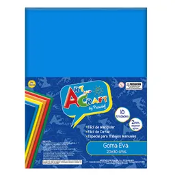 Goma Eva 20x30cm Celeste Art & Craft