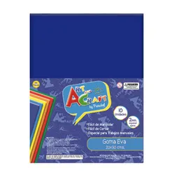Goma Eva 20x30cm Azul Art & Craft