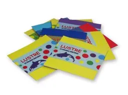Fajos De Papel Lustre Halley 14 Pliegos 7 Colores 10x10 Cm