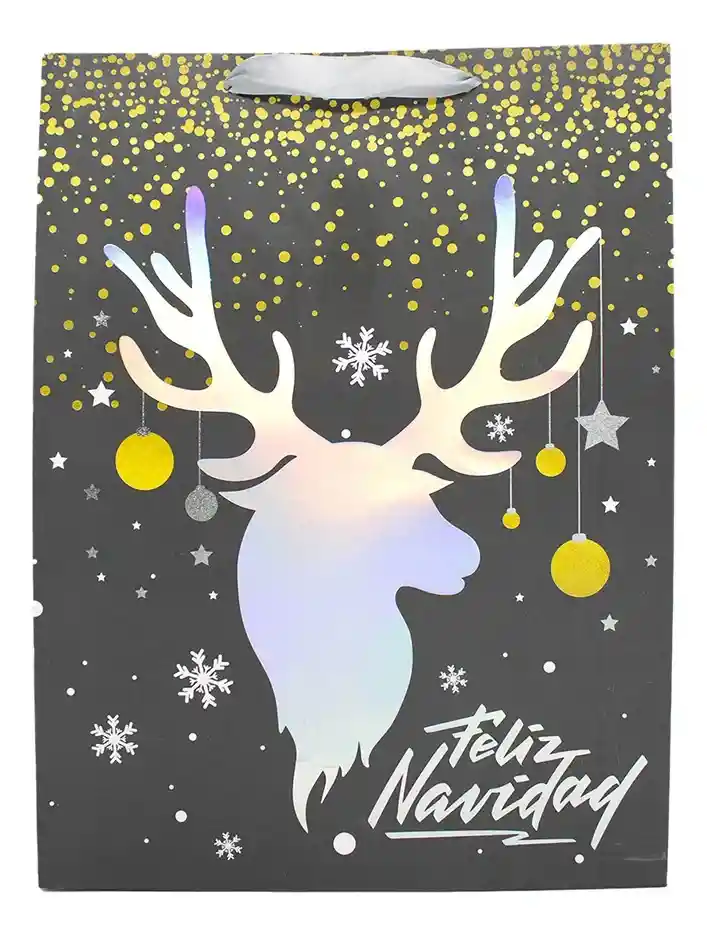 Bolsa De Regalo Navideña Grande 30 X 40 Cm