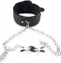 Collar De Sumisión Con Clip Para Pezones