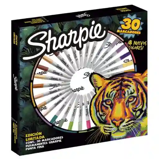 Marcadores Permanentes Sharpie Ruleta 30 Colores Tierra