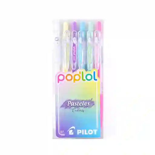 Lápices De Gel Pilot Poplol 0.7mm Colores Pastel