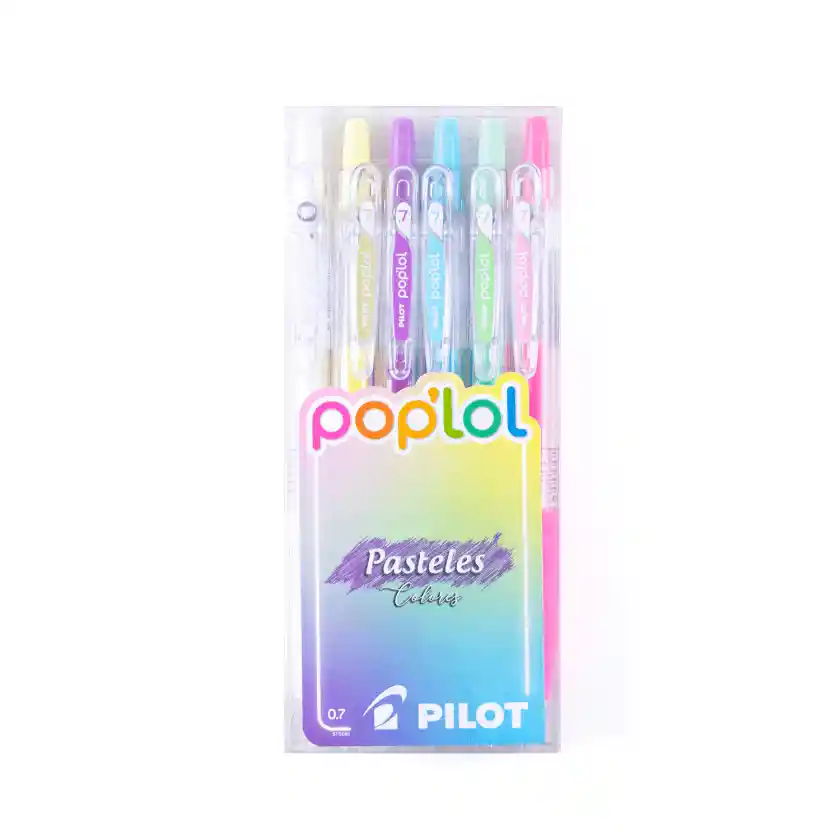 Lápices De Gel Pilot Poplol 0.7mm Colores Pastel