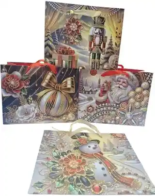 Bolsa De Regalo De Navidad 18x23x10 Cm