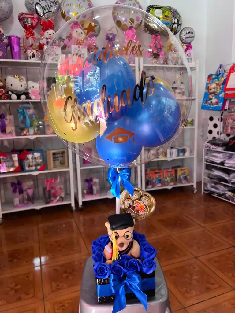 Box Arreglo Graduacion Peluche