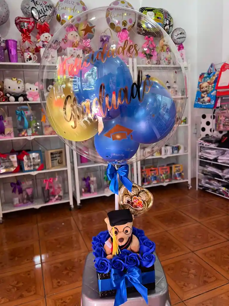 Box Arreglo Graduacion Peluche