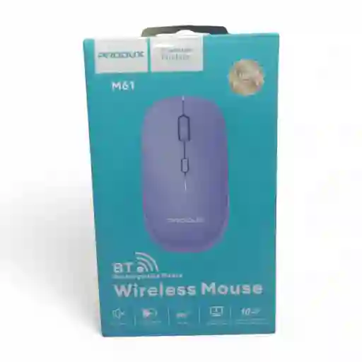 Mouse Wireless Produx M61 – Bluetooth Recargable (lila)