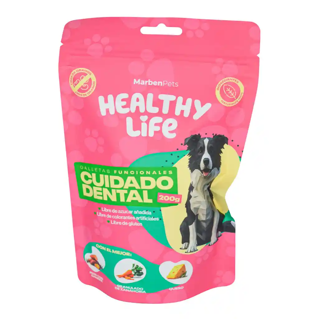 Snack Perro Marbenpets Healthy Life Galletas Cuidado Dental 200gr