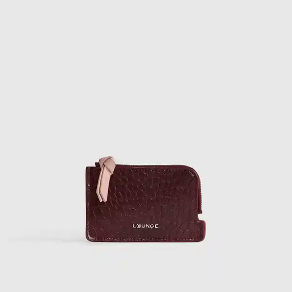 Tarjetero Croco Puller Burdeo