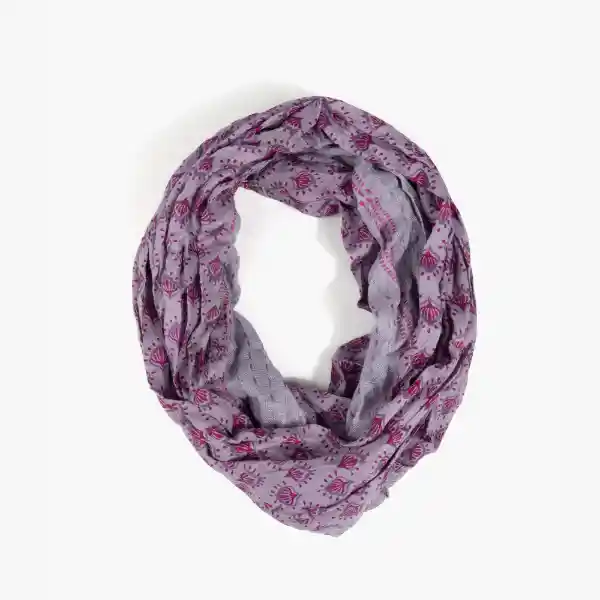 Pañuelo Infinito Hojas Lila