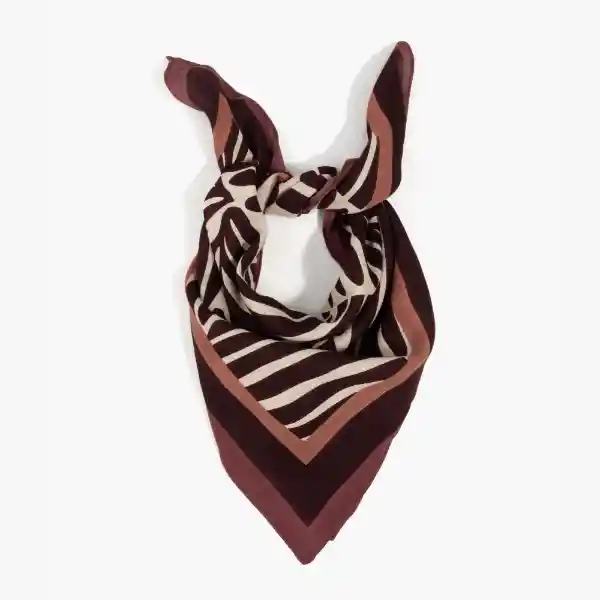 Bandana Hojas Burdeo