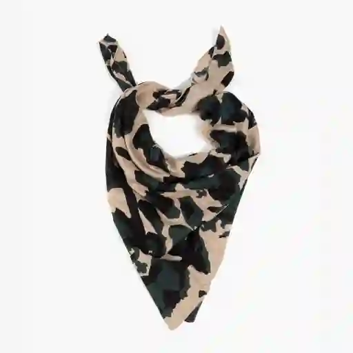 Pañuelo Animal Print Negro
