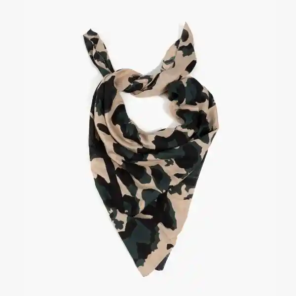 Pañuelo Animal Print Negro