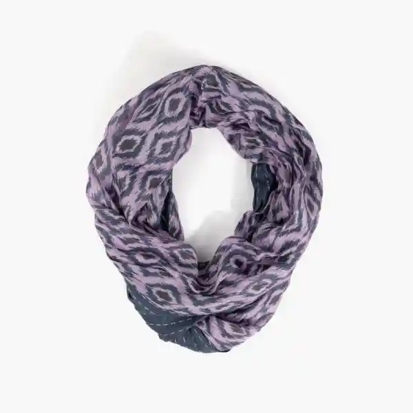 Pañuelo Infinito Rombos Azul