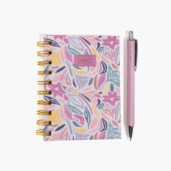 Set Cuaderno Y Lápiz Craft Azul