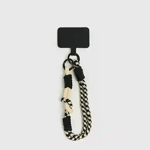 Strap Colgante Celular Nudos Negro
