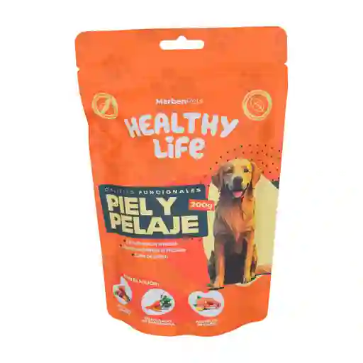 Snack Perro Marbenpets Healthy Life Galletas Piel Y Pelaje 200gr