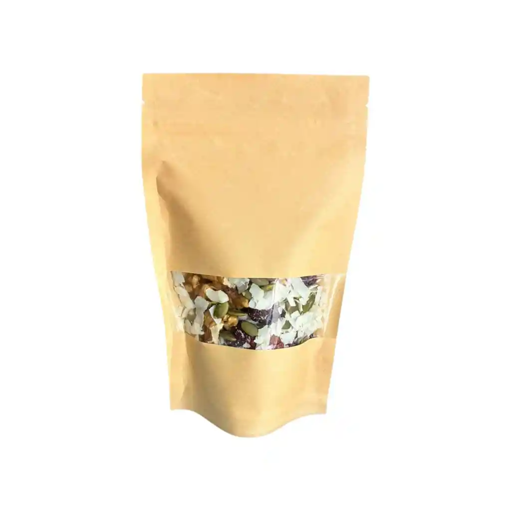 Mix Saludable (almendras, Coco Laminado, Semillas De Calabaza, Nueces Y Cranberry) 100 Gr
