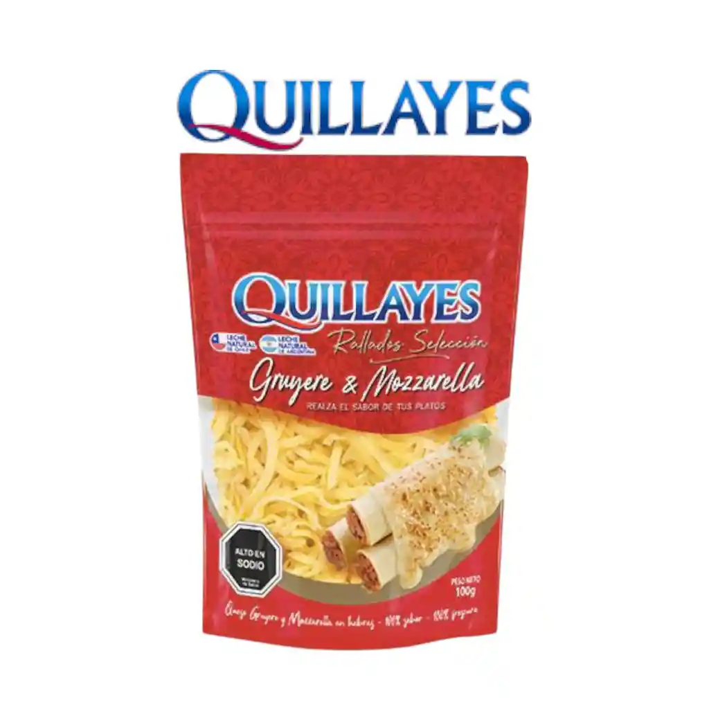 Queso Rallado Suizo & Mozzarella Quillayes 200 Gr