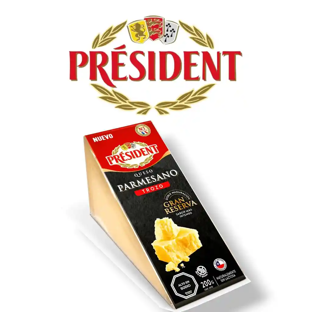 Queso Parmesano Trozo Gran Reserva 200 Gr Président