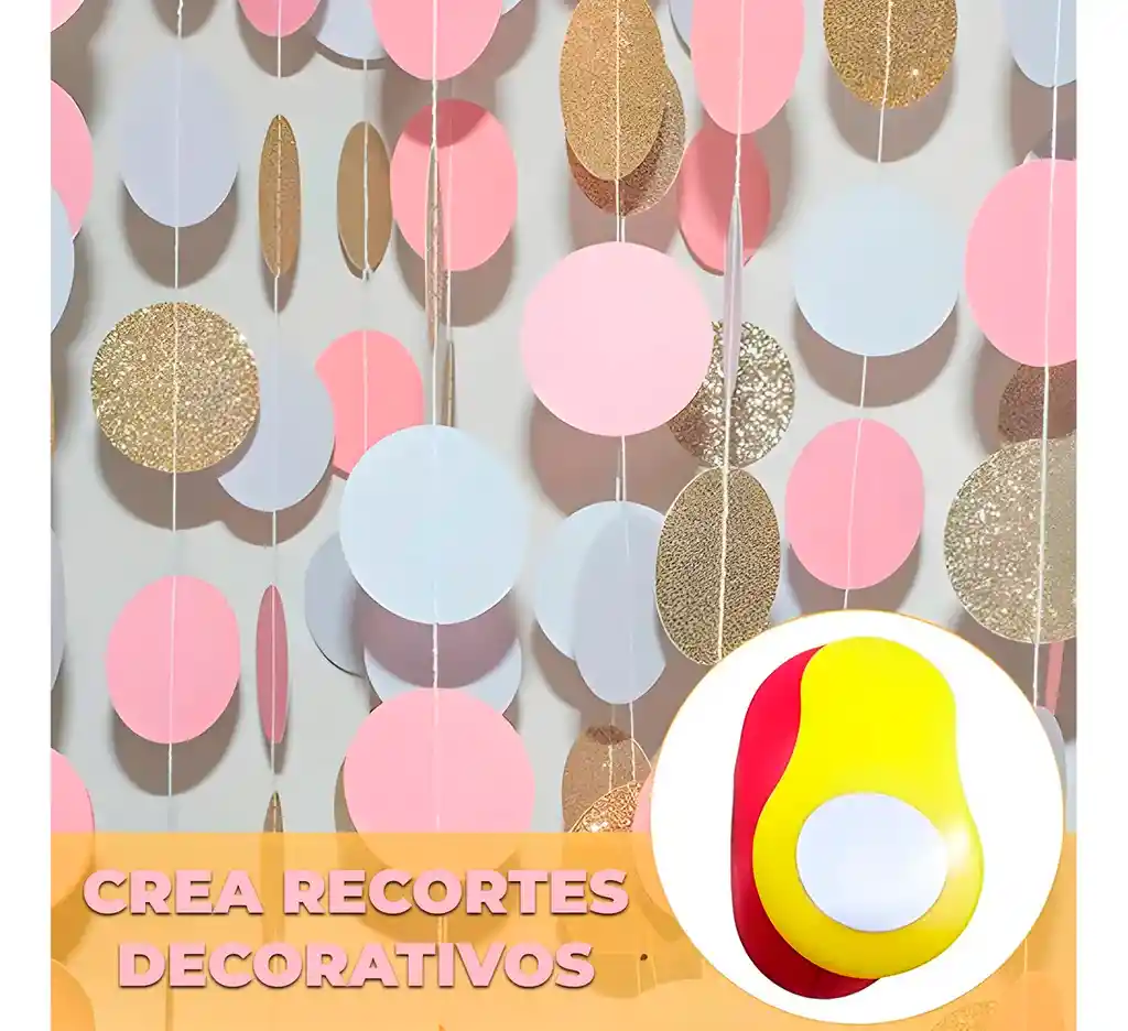 3 Perforadoras De Papel Circular Agujeros Manualidades Arte