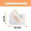 100 Bolsas Plasticas Oficio Embalaje Transparente Para Envíos 18 X 24 Cm