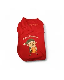 Buen Amigo - Ropa Navideña Roja Merry Christams ( S , M , L , Xl ) Para Perros ( 82399 )
