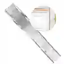 3 Cintas Decorativa De Navidad Rollo Flores Gris 6,3 Cm X 2,7 Mts