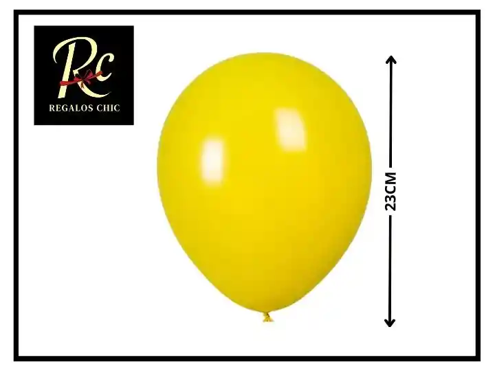 Globos Amarillo Sol Brillante (12 Unid. | 23 Cm). ¡garantía De Alegría Y Energía! Regalos Chic