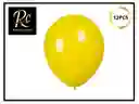 Globos Amarillo Sol Brillante (12 Unid. | 23 Cm). ¡garantía De Alegría Y Energía! Regalos Chic