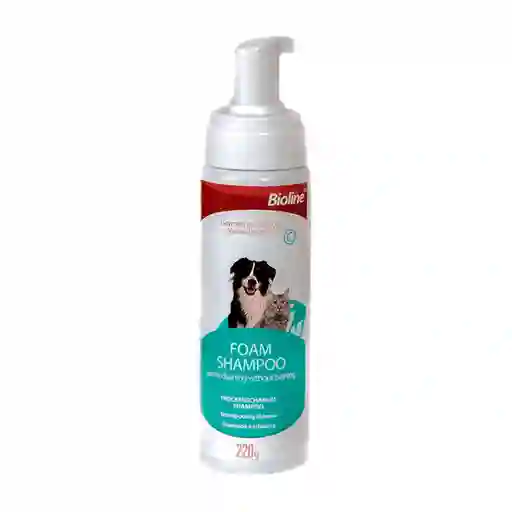 Bioline Shampoo En Seco Perros Y Gatos 220gr