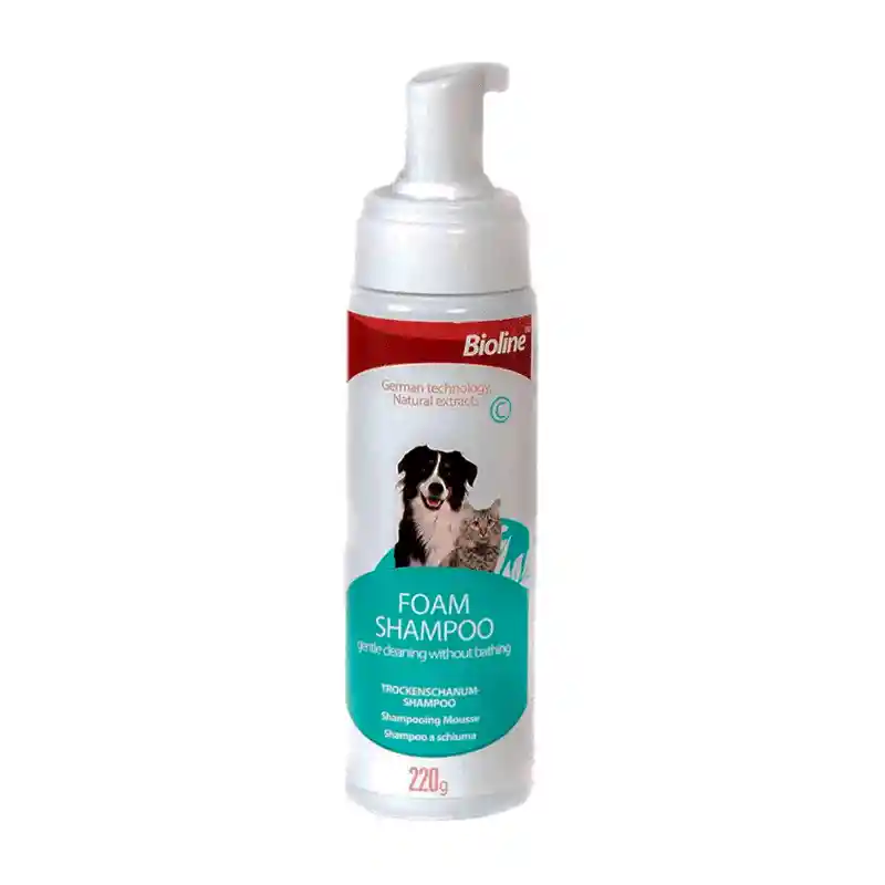 Bioline Shampoo En Seco Perros Y Gatos 220gr