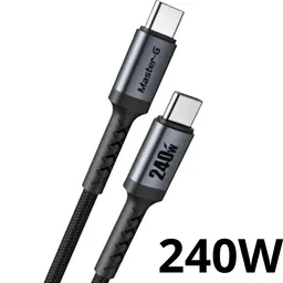 Cable Cargador Usb C A Usb C Compatible Con Notebook De 2 Metros 120 W Master G