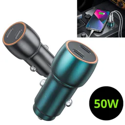 Cargador Para Auto Doble Puerto Usb C