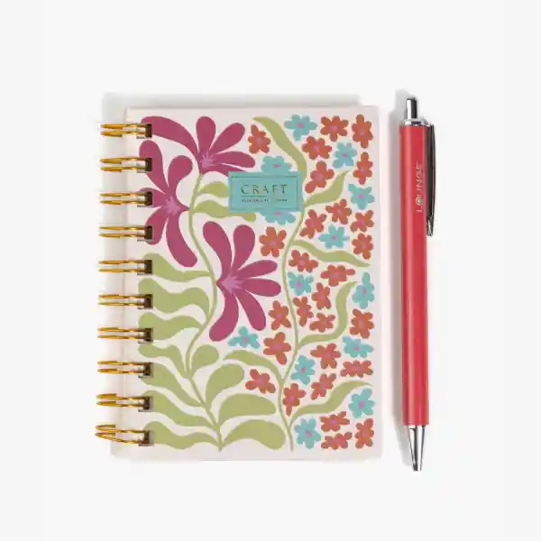 Set Cuaderno Y Lápiz Diseños Rosado