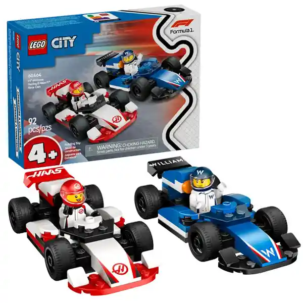 Lego City Coches De F1® Williams Racing Y Haas F1®