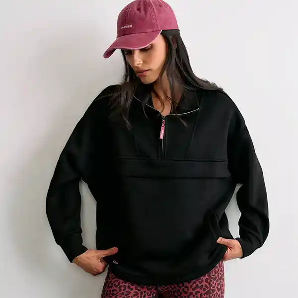 Polerón Active Deportivo M Negro