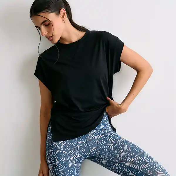 Polera Deportiva Active Basica L Negro