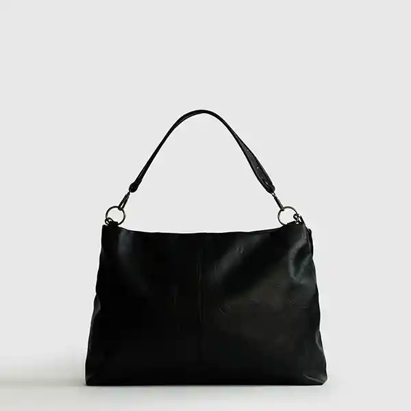 Bolso Boho Argollas Strap Tachas Negro