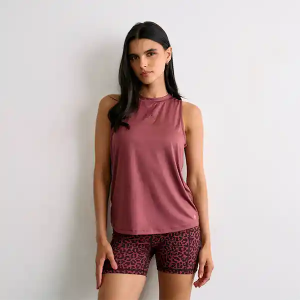 Polera Deportiva Active Sin Mangas Relax Fit L Rosado