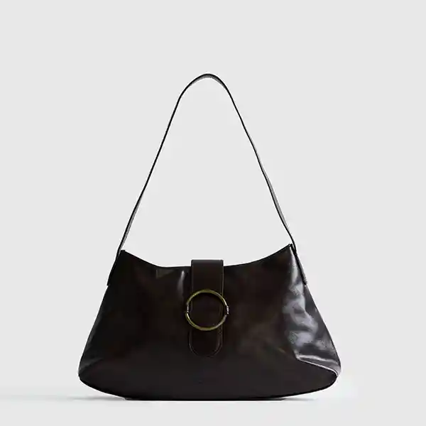 Cartera De Hombro Boheme Argolla Café