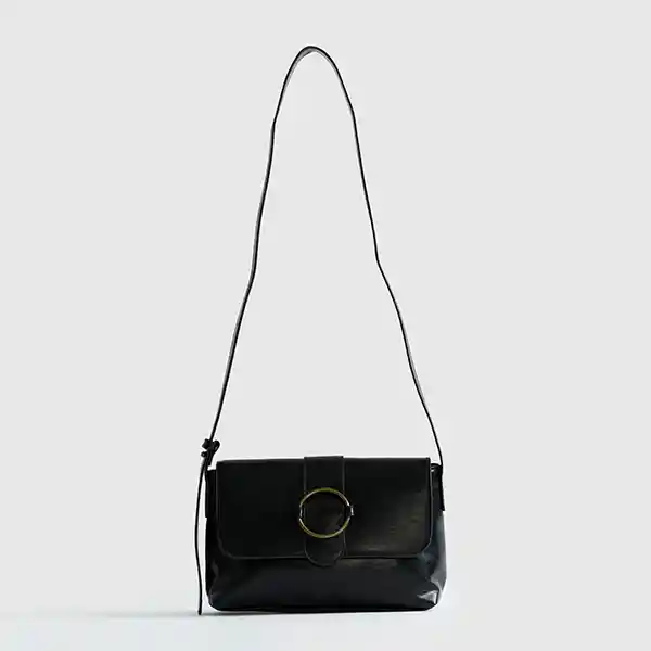 Cartera Bandolera Boheme Argolla Negro