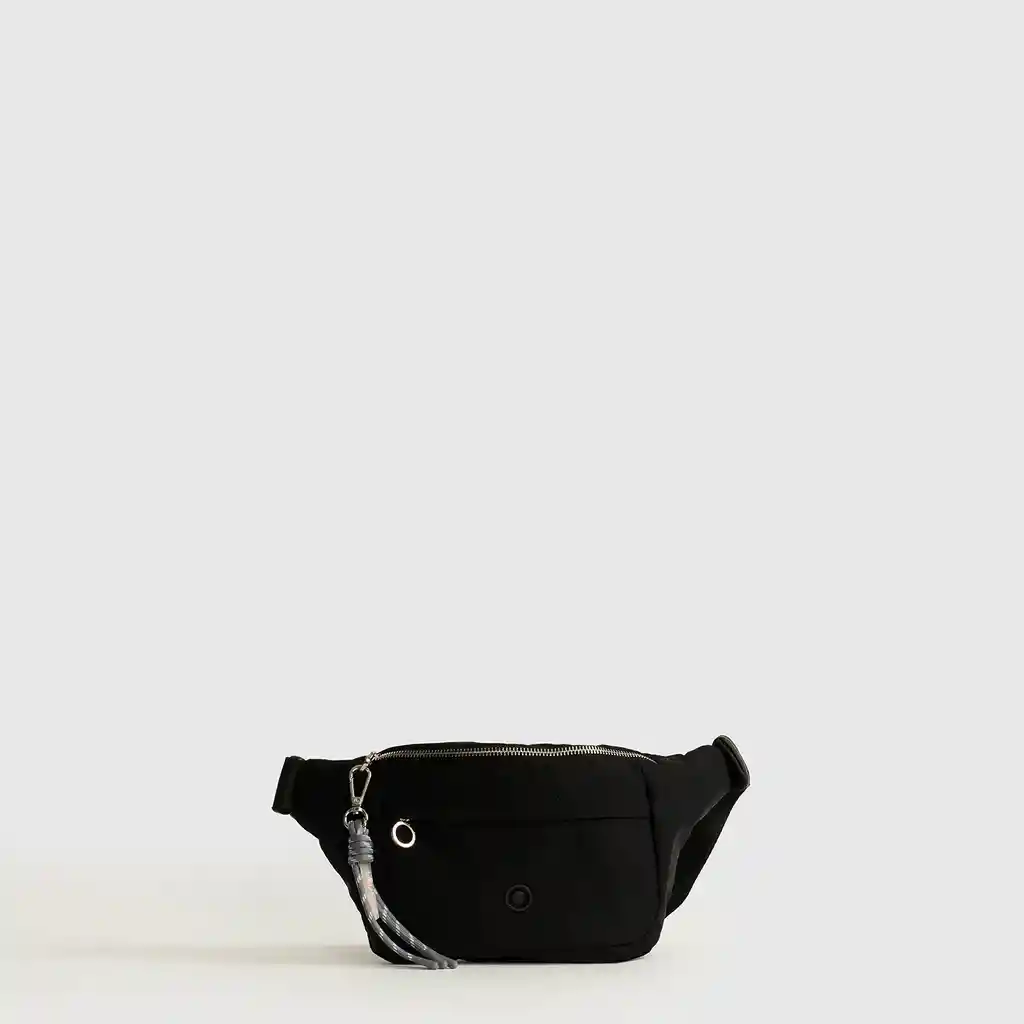 Banano Nylon Llavero Negro