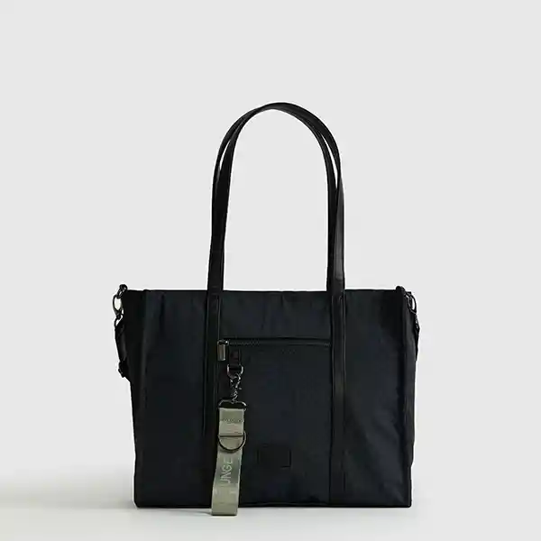 Bolso Back To School Hombro Notebook Nylon Animal Print Negro