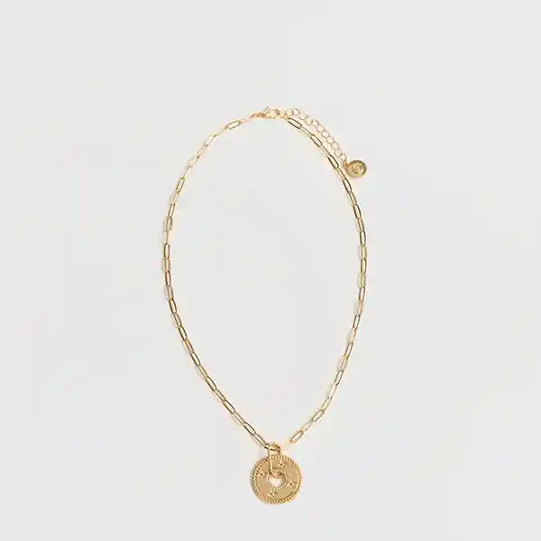 Collar Woman Cadena Charm Cruces Dorado