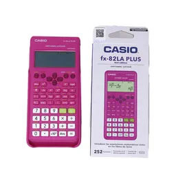 Casio Calculadora Científica Plus 2 Rosado 252 Funciones FX-82LA