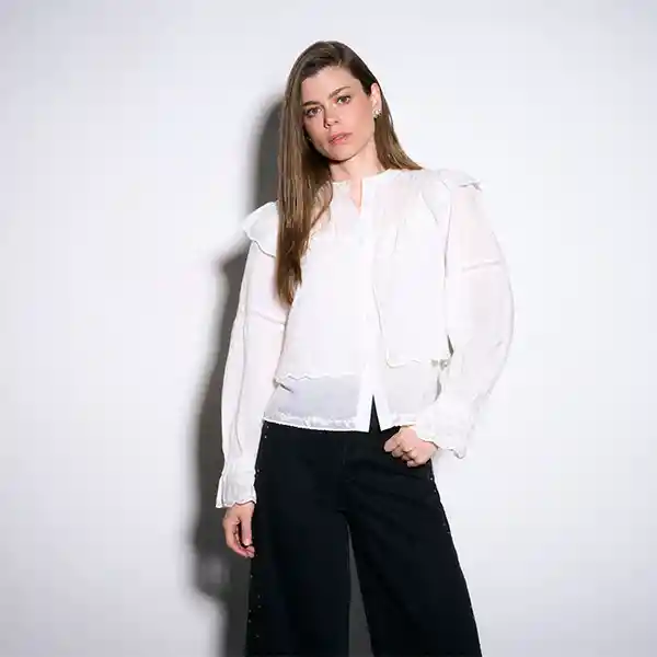 Blusa Solsticio Amsterdam L Blanco