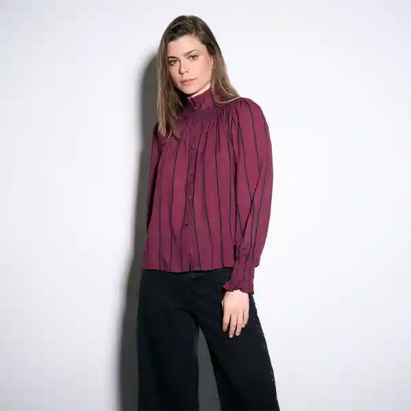 Blusa Solsticio Róterdam Xs Burdeo