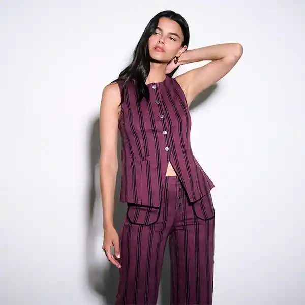 Vest Solsticio Líneas Copenhagen Xl Burdeo